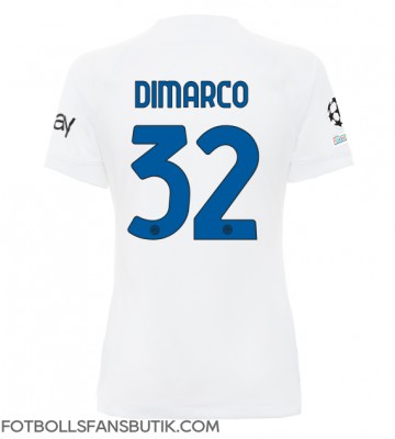 Inter Milan Federico Dimarco #32 Replika Bortatröja Damer 2023-24 Kortärmad